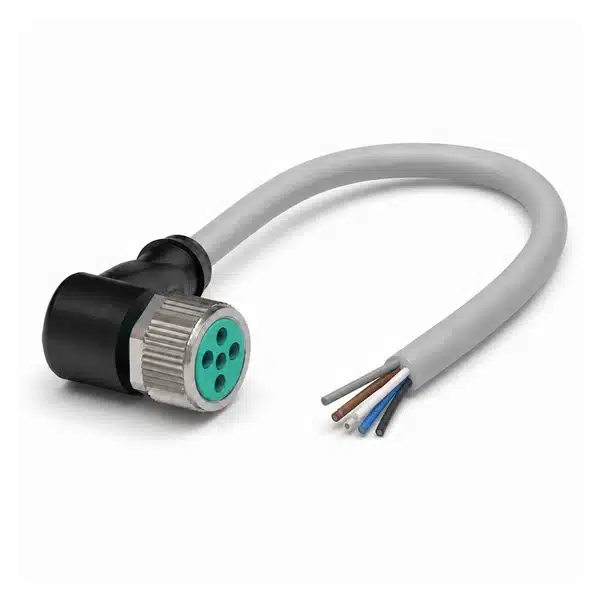 Pepperl+Fuchs V15-W-5M-PVC Female M12 Sensor Cordset